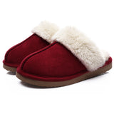 Kidmi Women's Platform Fuzzy Slippers Memory Foam Slippers Fluffy Winter House Shoes Indoor and Outdoor Antiskid Women Slippers