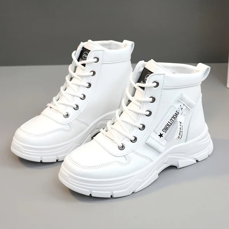 2025 NEW Winter Snow Boots for Women Casual High-top Shoes Fashion Warm Womens Sneakers Platform Ankle Boots Plus Size 43