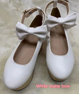 2023 new hard soled wood grain thick soled high-heeled rivets Lolita Lolita rocking horse shoes women