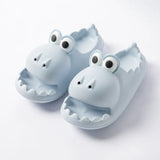 2023 Unisex Small Dinosaur Sandals for Women Men Indoor Outdoor Cartoon Home Non-slip Thick Bottom EVA Slippers Bathroom Shoes