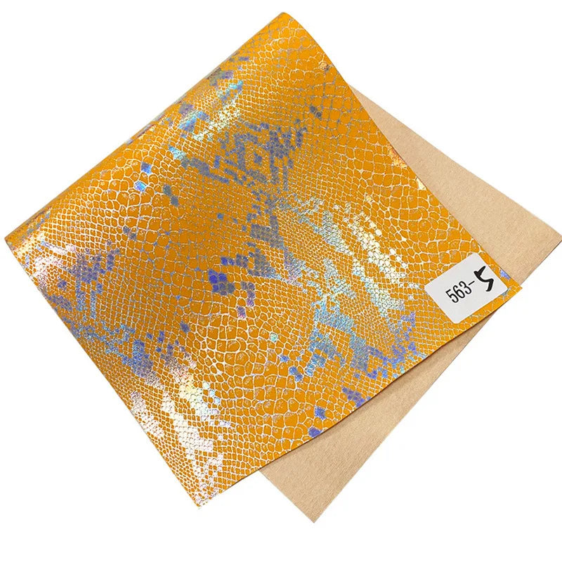 8 Inch (200mm) Heel, 4 Inch (100mm) Platform Lace-Up Front Pole Dancing Ankle Boot With Hologtaphic Serpentine Print Upper