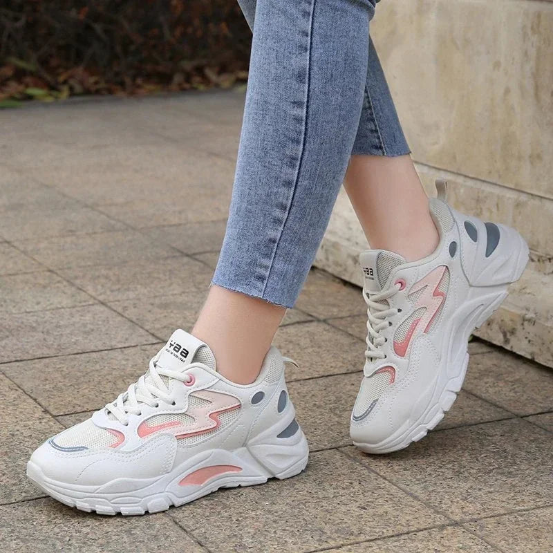 Height Increasing Chunky Sneakers Women Platform Shoes New Fashion Breathable Mesh Sport Women's Sneaker Casual Sneakers