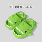 Women‘s Shark Band Slippers Summer Adults Men Indoor Bathroom Slides Couple Beach Flip Flops Anti-skid Thick Flat Shoes
