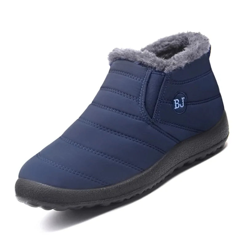 Winter Men's Cotton Shoes Winter Women's Shoes Plus Velvet Warm Cotton Boots Plus Size Couple Leisure Snow Boots Women