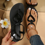 Women Sandals 2024 Summer Flat Shoes Female Bohemian Flip Flops Ladies Vacation Beach Sandales Girls Street Footwear
