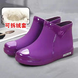 Adult， Women's， Fashionable， Wear-resistant ，Rain Boots ，Women's Four-season Outdoor Waterproof Shoes Women's Rubber Shoes Sweet
