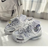 Women's Pink Chunky Running Shoes Sneakers Men Athletic Sports Sneakers Zaptillas Deporte MujerTracking Shoes Chaussure Homme