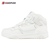 Baasploa Women Snow Boots Leather Waterproof Ankle Boots for Women Plush Warm Casual Shoes Comfort Walking Non-Slip Lace-Up