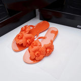 Mini Melissa Outdoor Women's Jelly Slides Sweety Girls Wide Buckle Slippers Adult Ladies Non-slip Flat Beach Vacation Shoes