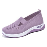 New Comfort Casual Women's Shoes Fashion Soft Sole Breathable Hollow Out Flat Shoes For Women