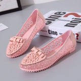 2024 Summer Women Bow Flower Sneakers Breathable Solid Color Comfortable Soft Bottom Non-slip Loafers Shoes for Women