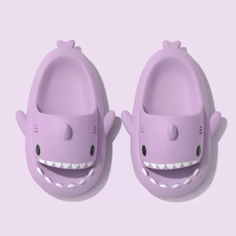Christmas Halloween Shark Slippers Men's Women‘s Dark Flip-Flops Couples Festival Slides Adults Shoes