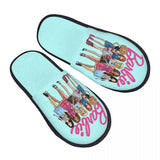 Custom Barbie Memory Foam Slippers Women Comfy Warm House Slippers