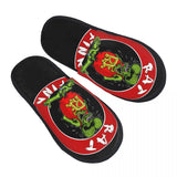 Chaussons Animés Rat Fink Personnalisés Anime Dessin Animé pour Femmes, Chaussons d'Hôtel Confortables en Mousse à Mémoire, À Enfiler