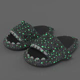 Christmas Halloween Shark Slippers Men's Women‘s Dark Flip-Flops Couples Festival Slides Adults Shoes