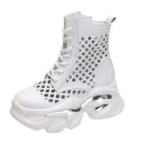 Women's Thick-soled Boots Wedge Heel Lace-up Decorative Women's Shoes Fashion Winter Women's Boots Vulcanized shoes Modern Boots