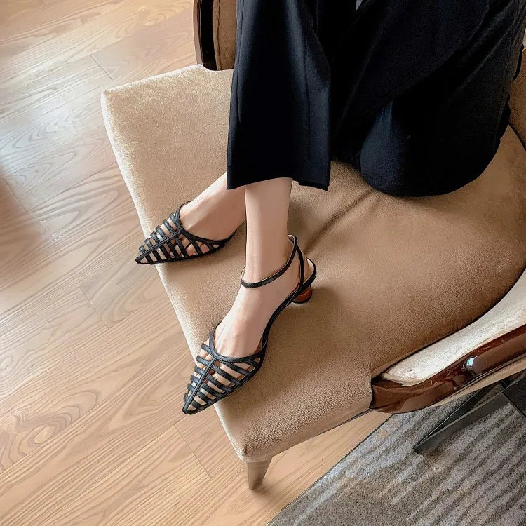 Pointed Toe Shoes Women's High Heels 2023 Fashion High Heels High Heels Summer Party Office Ladies Ladies Sandals Zapatos Mujer