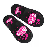 Custom Barbie Memory Foam Slippers Women Comfy Warm House Slippers