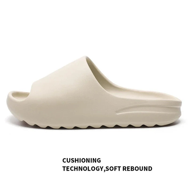 Soft House Shoes Non-Slip thick Soft Platform Slide Sandals for Women Men Indoor Outdoor Shower Bathroom Slipper for Adult