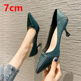 Cresfimix women fashion sweet green pu leather stiletto heels for office lady black summer high heel shoes zapatos dama a6047