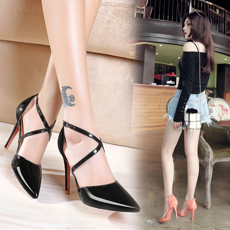 Women's Sandals Women's Shoes 2024 New Summer Women's Temperament Fairy Style with Skirt Super High Heels Not Tiring Feet Single Shoes Extra Large Size 47 Super Small Size 30