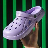 Women Clogs Summer Women Sandals Thick Bottom Home Slides Soft EVA Dry Wedges Platform Garden Shoes Beach Sandals Home Slippers