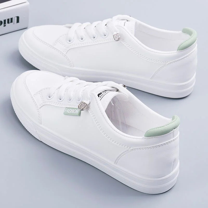 Women Sneakers Women's Vulcanize Shoes Spring  Autumn Breathable Flats Solid Color Mesh Shoes Young Woman Casual White Shoes