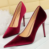 BIGTREE Shoes Fashion High Heels Women Shoes Suede Women Pumps Sexy Party Shoes Stilettos Heels Ladies Shoes Female Pumps 2025