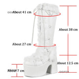 GIGIFOX Platform Ankle Boots For Women Lace Up Fashion Combat Goth Gothic Punk Style Boots 2024 Winter Short Boots Shoes Brand