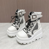 Women's Boots 2023 Autumn Women Ankle Boots Platform Wedges High Heels Short Boots New Fashion Design Zip Cosplay Shoes of Women