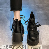 Fashion Motorcycle Women's Boots 2023 Autumn and Winter New Versatile Thick Sole Increase Design Sense Motorcycle Short Boots