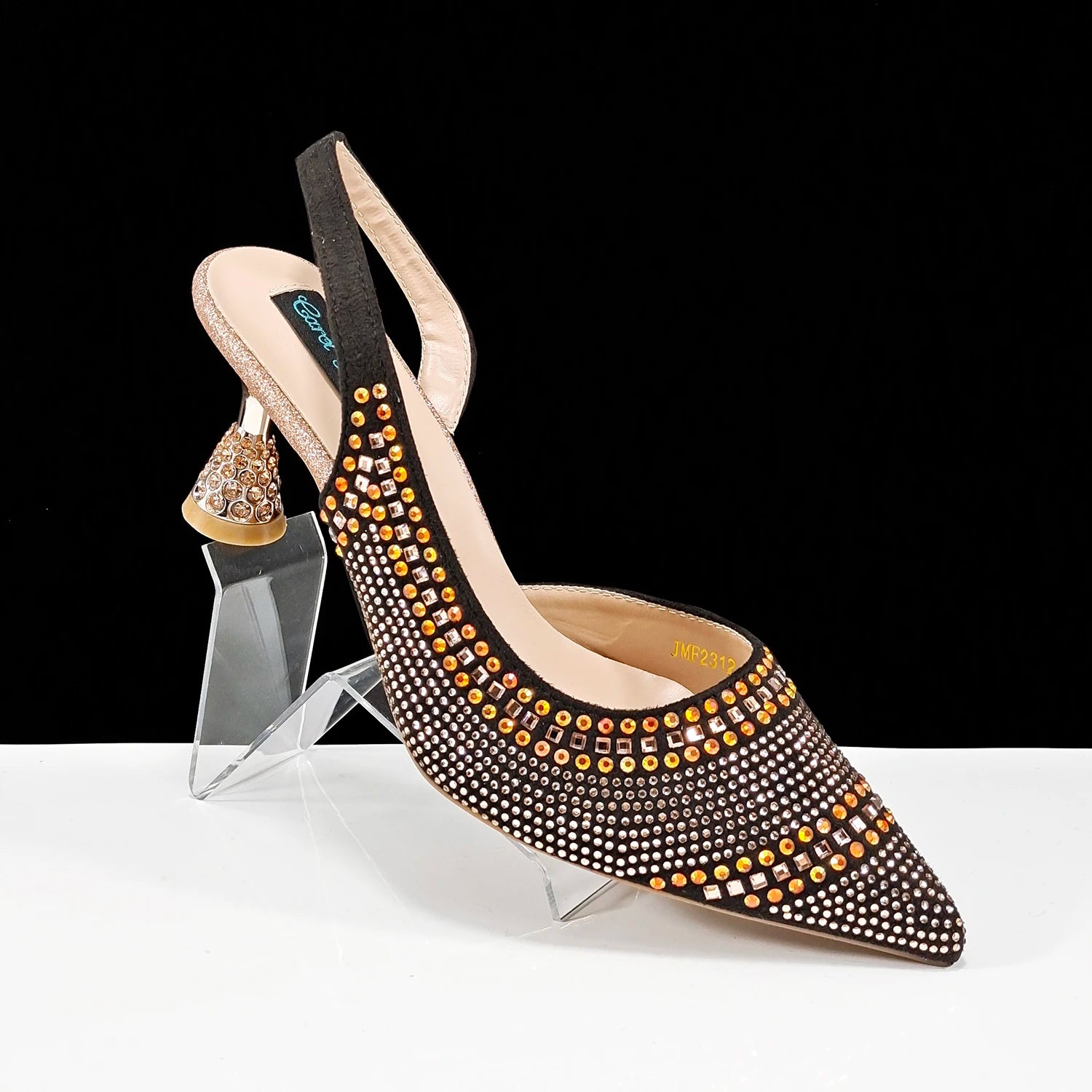 QSGFC 2024 New Designer Specials Italian Women Heels Shoes and Bag Set  Royal Green Color Comfortable With Rhinestone for Party