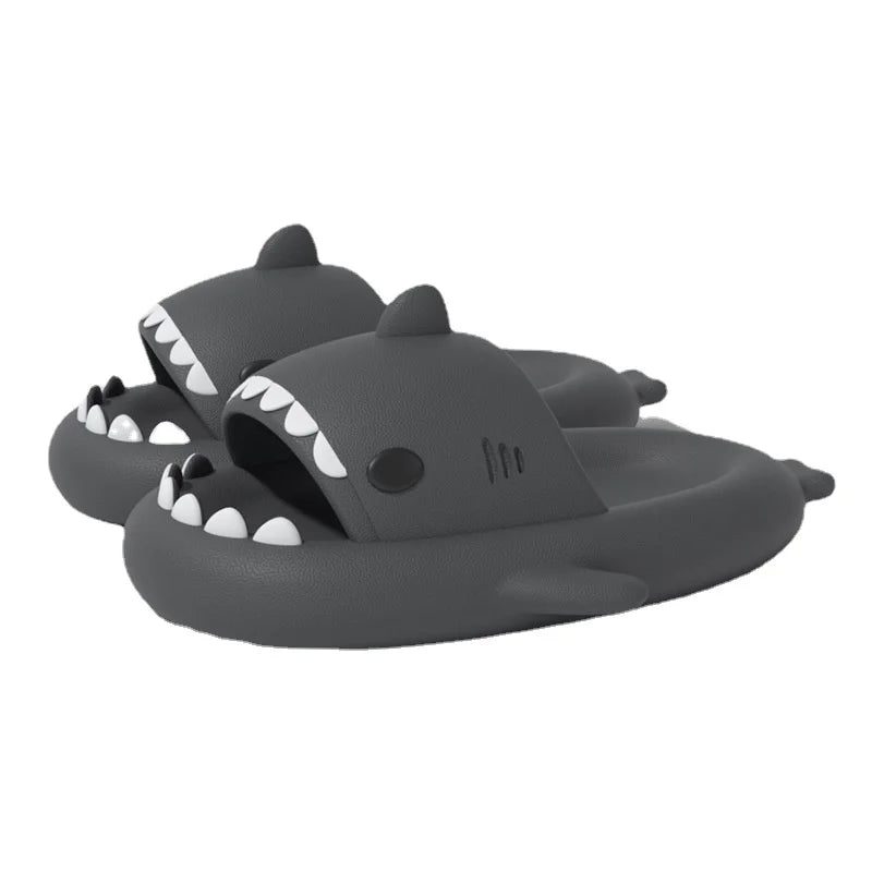 4CM Shark Slippers Women Fashion Slides Men Street Flip Flops Children's Cartoon Sandals Adults Indoor Bathroom Shoes