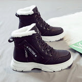 2025 NEW Winter Snow Boots for Women Casual High-top Shoes Fashion Warm Womens Sneakers Platform Ankle Boots Plus Size 43