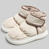 Women's Height Increasing Shoes Keep Warm Down Couples Snow Boots Fashion Design Waterproof 2023 Winter Cotton Shoe for Female