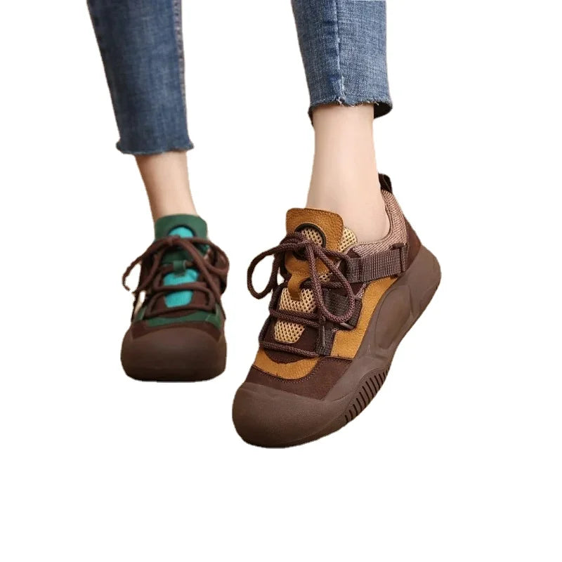 Women Casual Platform Sneakers 2024 Autumn New Fashion Casual Shoes for Women Elevating Shoes Female Sport Shoes Running Shoes