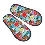 Custom Lightning McQueen Sport Cars Soft Scuff With Memory Foam Slippers Women Spa House Shoes