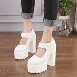 Super high heel waterproof platform17CM thick heel women's shoes Roman shoes 2024 summer new party fashion single shoe explosion