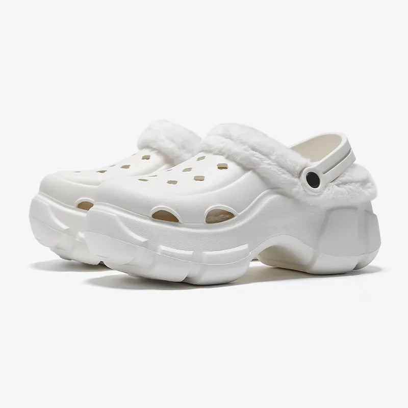 Winter Summer Clogs Outdoor Waterproof Platform Women Slipper Beach Slides Beard Black Designer Sandals with Charms Graden Shoes