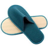 1Pair Indoor Simple Soft Slippers Portable Women Men Disposable Slippers Hotel Travel Spa Slides For Bedroom Flip Flop Non-slip