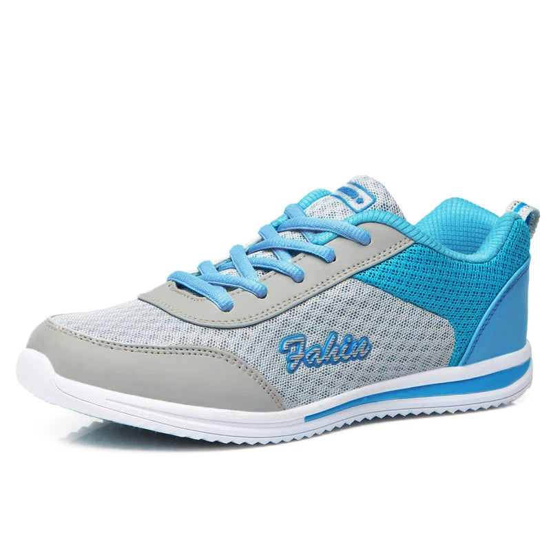 Breathable 2024 New Sneakers For Women Fashion Solid Color Soft Women Sneakers Mesh Fabric Lace Up Female Footwear Ladies Shoes