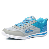 Breathable 2024 New Sneakers For Women Fashion Solid Color Soft Women Sneakers Mesh Fabric Lace Up Female Footwear Ladies Shoes