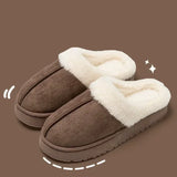Soft and Comfortable Winter Slippers for Women with Plush Interior, Non-Slip Sole and Thick Bottom, Perfect for Indoor Wear