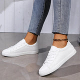 Little White Shoes for Women  New Spring Version Lace-up Casual Shos Ladies Comfort Non-slip Flats Woman Sneakers Zapatillas