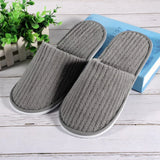 Coral Fleece Cheap Hotel Slippers Travel SPA Slipper Non-slip Soft Home Guest Shoes All-inclusive Slippers Solid Color Slippers