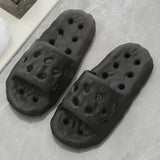 Hollow Out Bathroom Slippers Women Hole Quick Drying Anti Slip Shower Slides Woman Summer Super Light Soft EVA Home Slippers