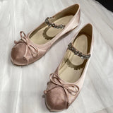 Women Flats Mary Janes 2025 Casual Rhinestones Spring Fashion Female Shoes Ballet Flat Slides Ladies Outside Sandals Footwear