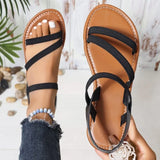 Women Sandals Summer 2024 New Flat Shoes Roman Sandals with Non-slip Rubber Sole Fashion Women Sandals Casual Shoes for Women