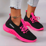 Spring New Product: Women's Color blocked Casual Sports Shoes with Strap Comfortable, Breathable, Lightweight, Wear resistant So