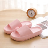 Women's Solid Color Casual Minimalist Slippers, Made of Comfortable and Convenient EVA Material with a Thick, Anti-slip.